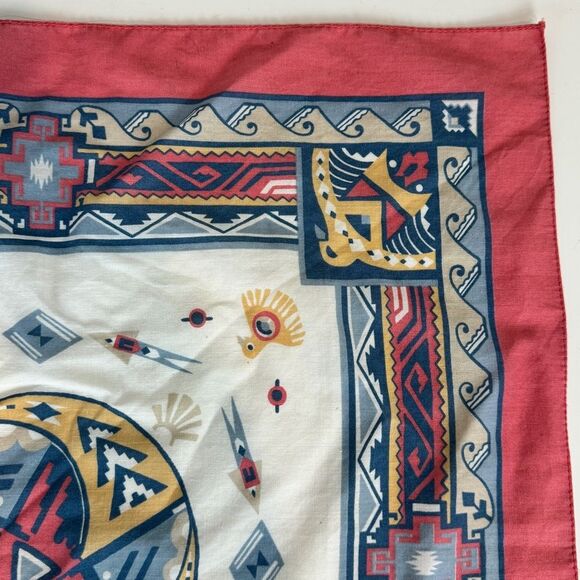Vintage Wamcraft Southwestern Print Bandana 90s - Picture 4 of 9